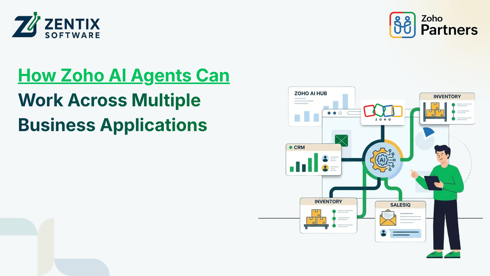How Zoho AI Agents Can Work Across Multiple Business Applications
